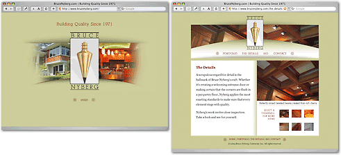 Bruce Nyberg Contractor website